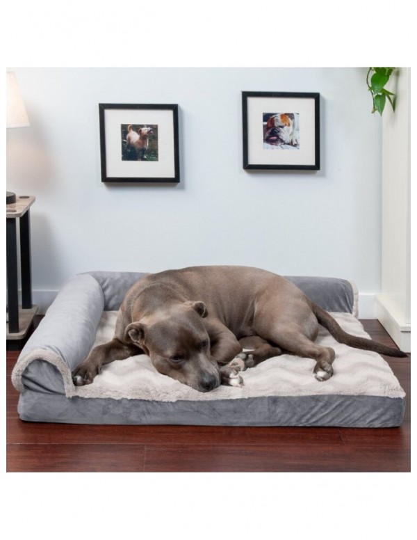 Felker Wave Fur and Velvet Memory Orthopedic Cooling Top DLX Bolster