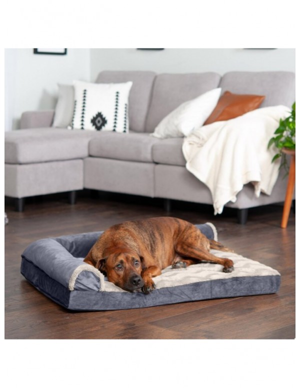 Felker Wave Fur and Velvet Memory Orthopedic Cooling Top DLX Bolster