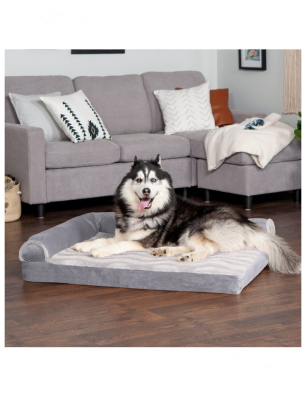 Felker Wave Fur and Velvet Memory Orthopedic Cooling Top DLX Bolster